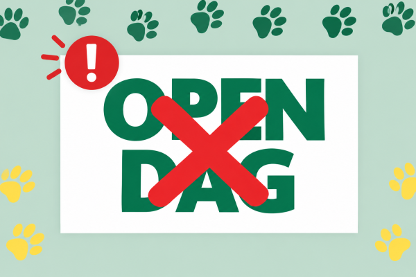 Geen open dag
